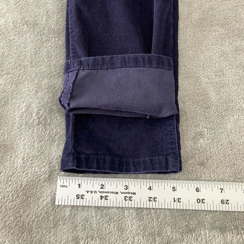Crown & Ivy Skinny Corduroy Pants Womens 4 Blue Ankle Preppy Casual - Picture 11 of 11